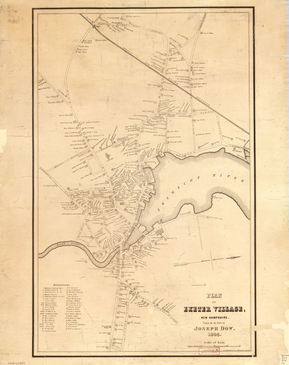Plan of Exeter village, New Hampshire LOC 2008624187