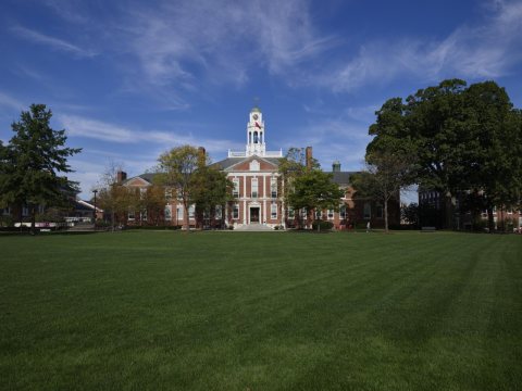 The Academy Building, the fourth such building at Phillips Exeter Academy, a prestigious preparatory school