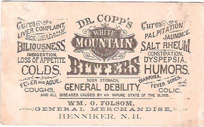 AdvertisementDrCoppsWhiteMountainBitters1883