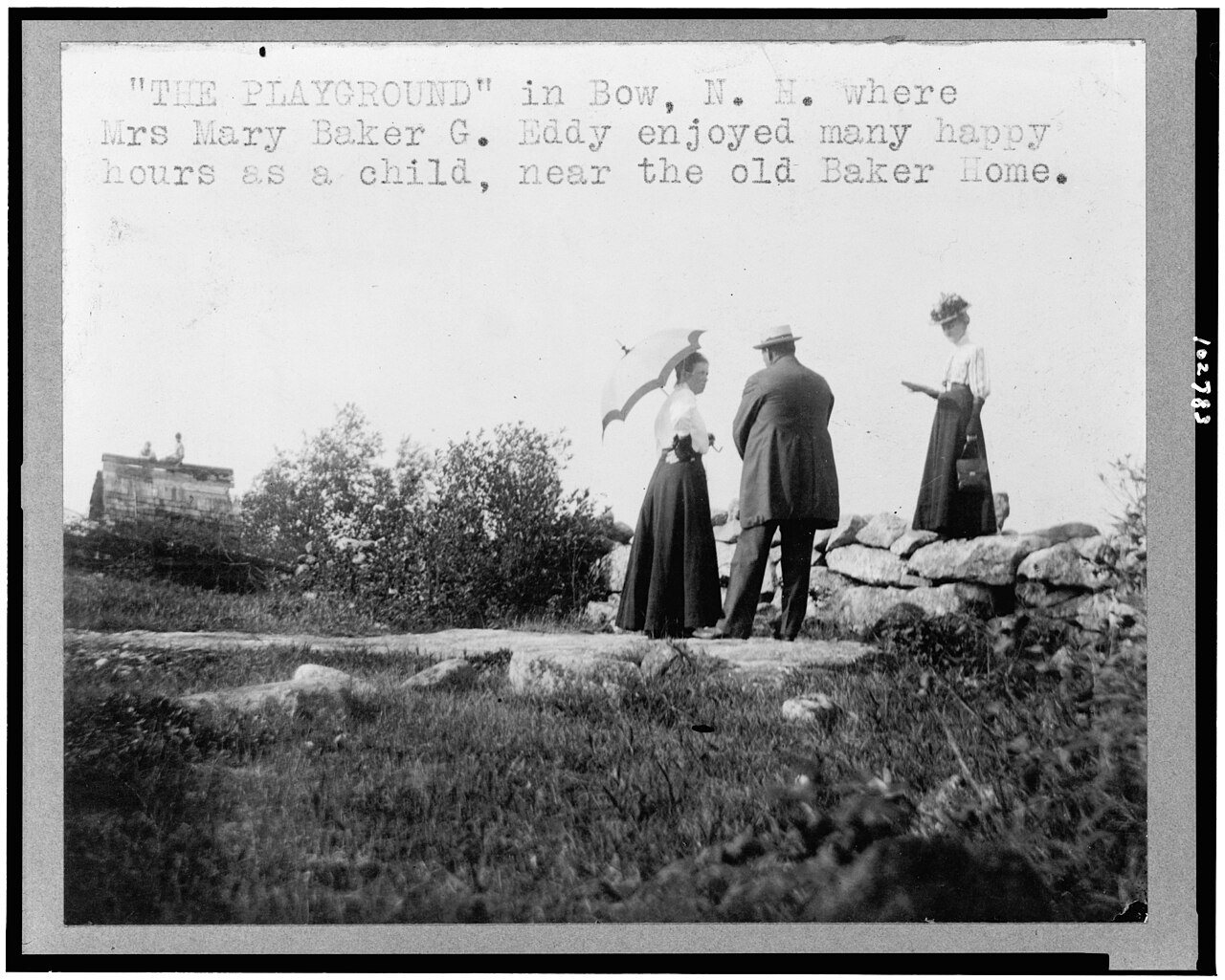 "The Playground" in Bow, N.H. where Mrs. Mary Baker G. Eddy enjoyed many happy hours as a child, near the old Baker home