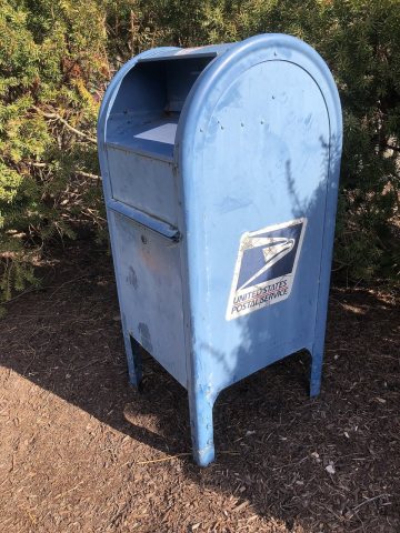 2018-04-05 09 26 52 Mailbox along North Olden Avenue (Mercer County Route 622) in Ewing Township, Mercer County, New Je…