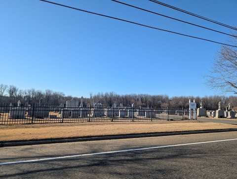 St. Joseph Cemetery, Woolwich Township, NJ, Feb. 2025