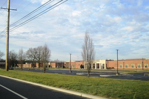 Kingsway Regional High School, NJ front, Dec. 2023