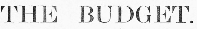 Millburn Budget masthead