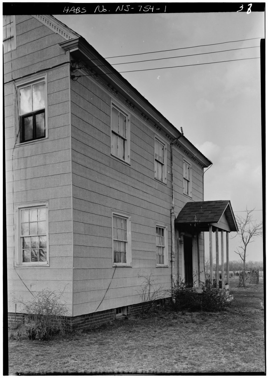 EAST FRONT FROM THE SOUTH EAST - James Ludlam House, Delsea Drive (State Route 47), Goshen, Cape May County, NJ
