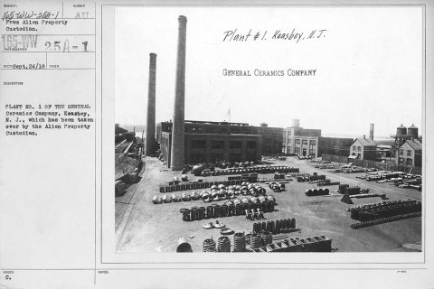 Alien Property Custodian - Property Seized - Plant No. 1 of the General Ceramics Company, Keasbey, N.J., which has been…