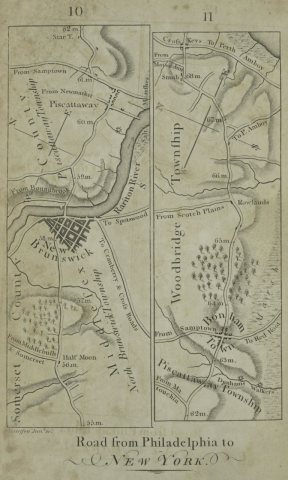 Road from Philadelphia to New York, seg. 10-11.)