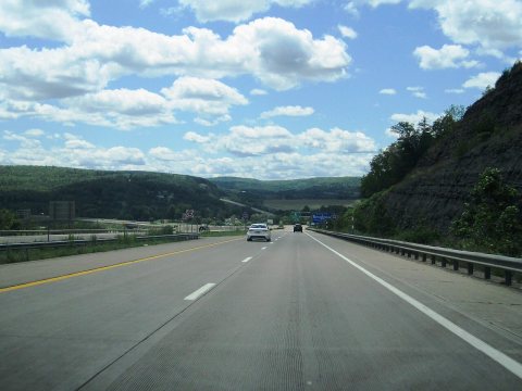 I-99 sb entering Pennsylvania from New York, July 2023
