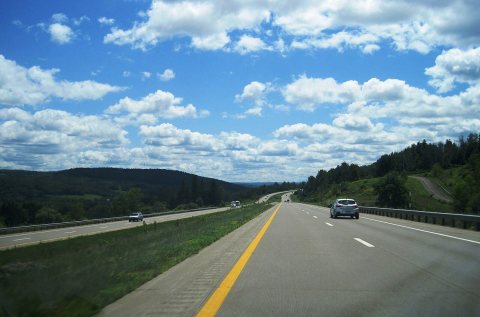 I-99 sb (NY) around mp 4, July 2023