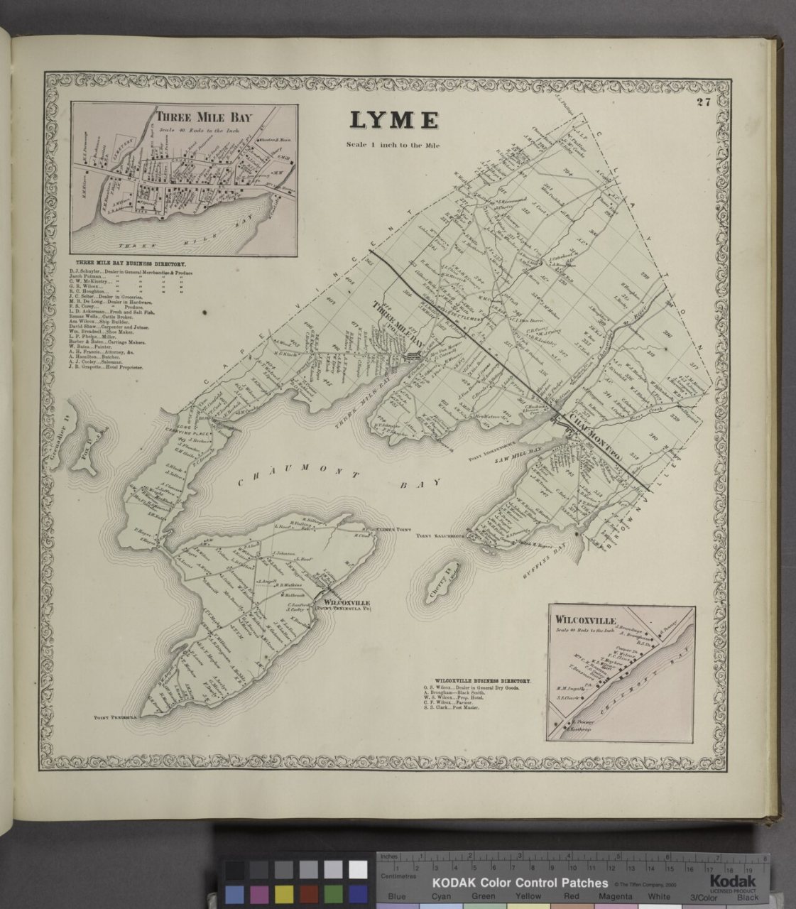 Three Mile Bay (Village); Three Mile Bay Business Directory.; Lyme (Township); Wilcoxville Business Directory.; Wilcoxv…