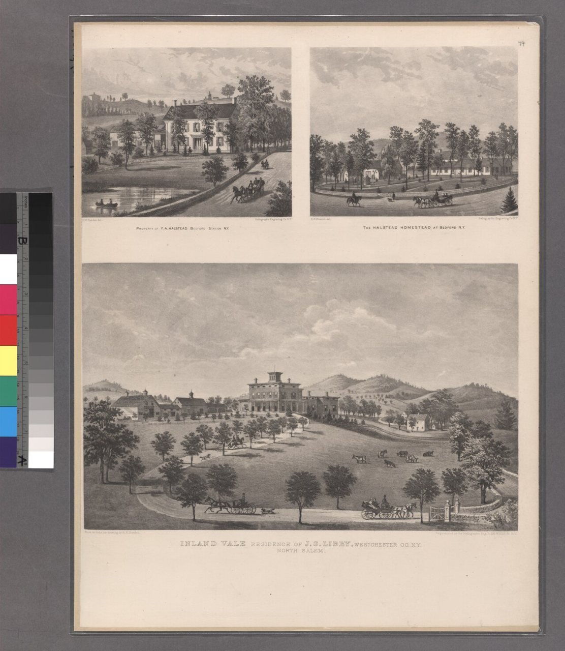 Property of F.A. Halstead, Bedford Station, N.Y. - The Halstead Homestead at Bedford, N.Y.- Inland Vale, Residence of J…
