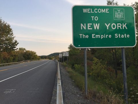 2017-09-11 18 23 50 View south at the south end of Vermont State Route 22A and the north end of New York State Route 22…