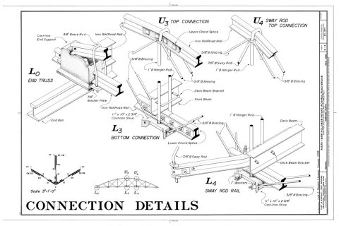 Avery-Bartholomew Patent Railroad Iron Bridge, Town park south of Route 222, west of Owasco Inlet (moved from Elm Stree…