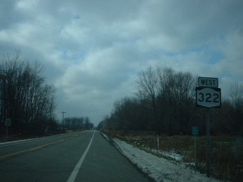 NY 322 westbound
