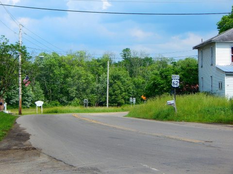 US 62 north in Conewango Valley