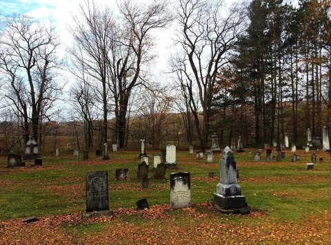 "Elegy to a Country Churchyard", Nile Cemetery, Friendship, New York, October 2015