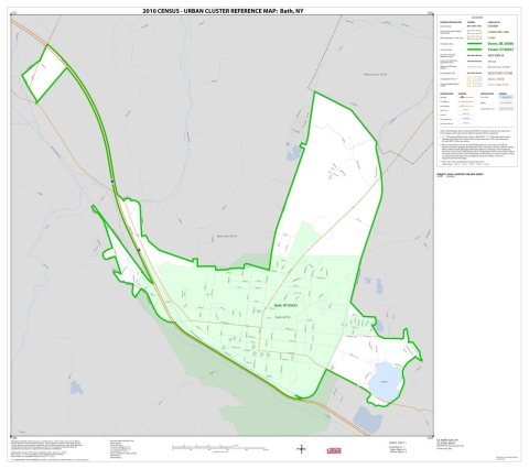 2010 Census Urban Cluster Reference Map for
