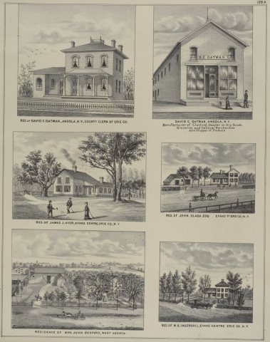 Res. of David C. Oatman, Angola, N.Y., County Clerk of Erie Co.; Res. of James J. Ayer, Evans Centre, Erie Co., N.Y.; R…