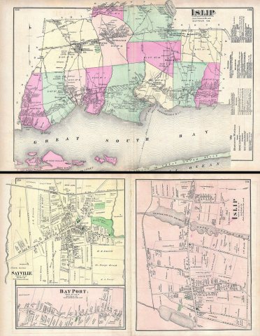 Islip, Suffolk, Co. - Islip, Town of Islip, Suffold Co. - Bay Port, Town of Islip, Suffold Co. - Sayville, Town of Isli…