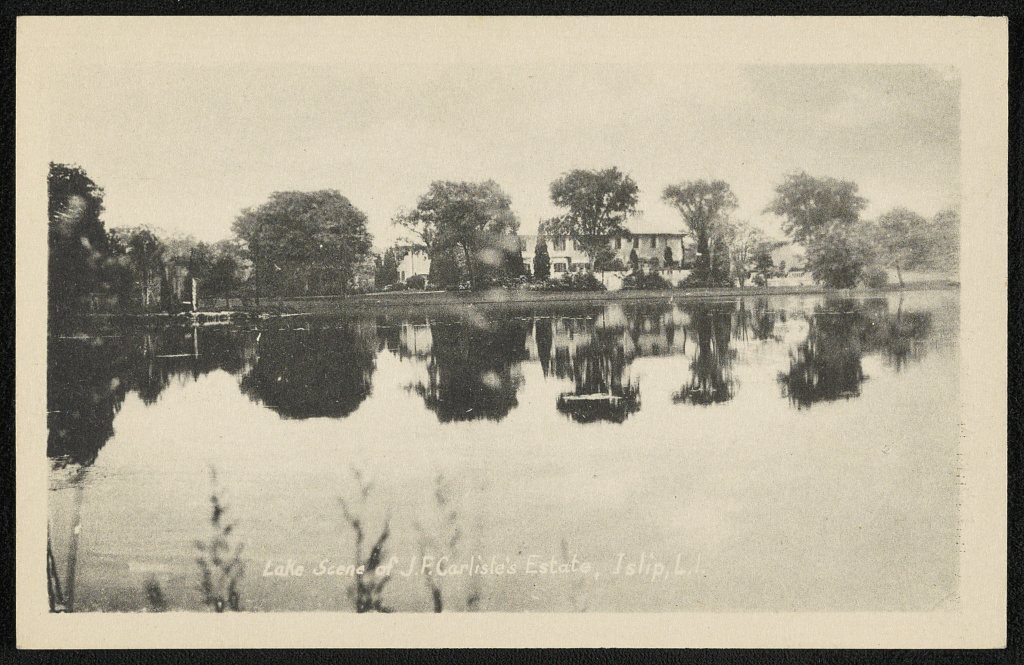 Lake scene of J.F. Carlisle's Estate
