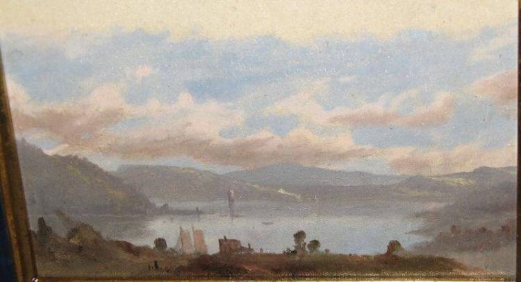 View of the Hudson River from Kingston, New York 1951 350