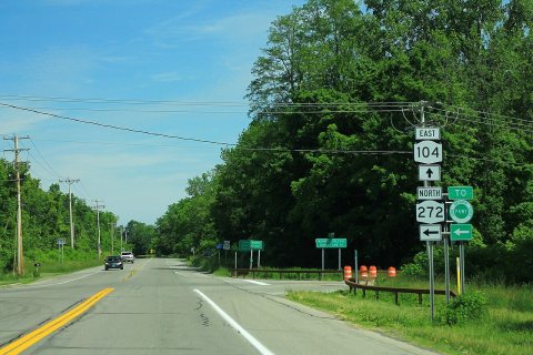 NY104 East - NY272 North Signs