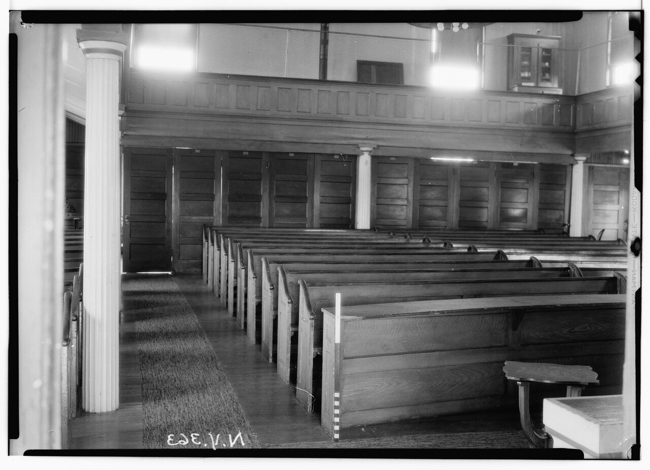 Historic American Buildings Survey, Nelson E. Baldwin, Photographer April 23, 1936, VIEW-INTERIOR SHOWING GALLERY AND R…