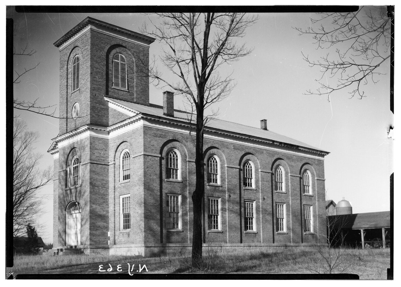 Historic American Buildings Survey, Nelson E. Baldwin, Photographer April 23, 1936, VIEW-FRONT AND SIDE ELEVATION, UNIT…