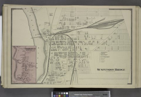 Charlotte, Newfane P.O. (Village); Suspension Bridge (Village)