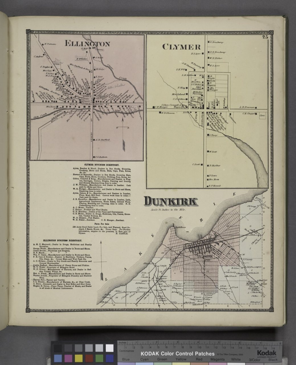 Ellington (Village); Clymer (Village); Clymer Business Directory; Ellington Business Directory; Dunkirk (Township)