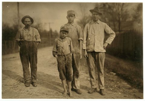 One of the young workers of the Stevenson Cotton Mills. Apparently Under twelve years. Location: Stevenson, Alabama