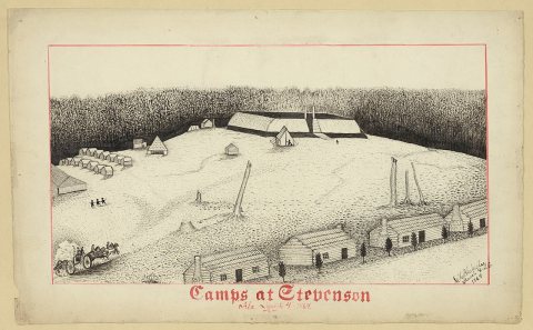 Camps at Stevenson Ala. March 4-1864