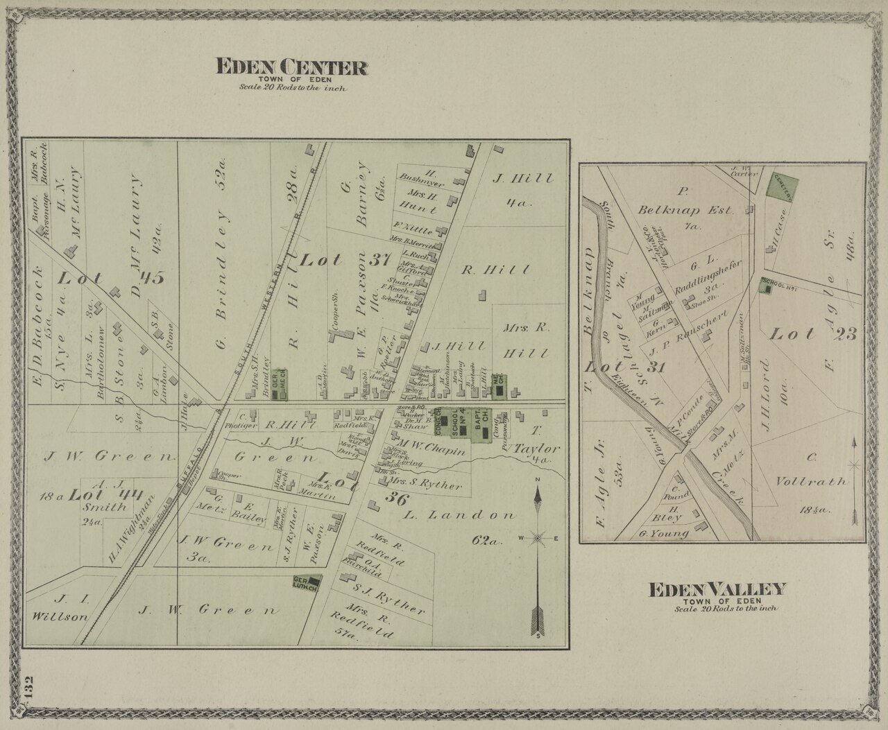 Eden Center (Village); Eden Valley (Village)