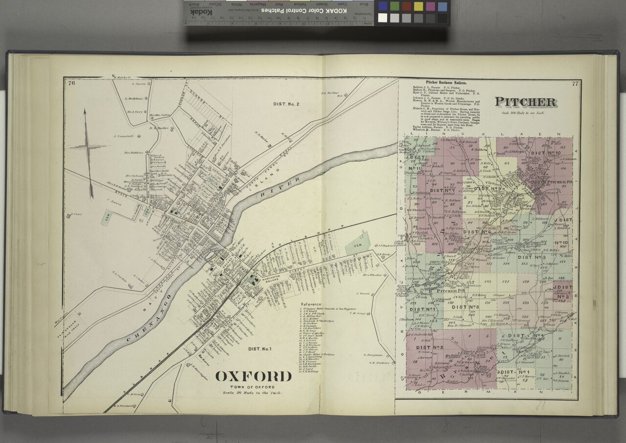 Oxford (Village); Pitcher Business Notices; Pitcher (Township)
