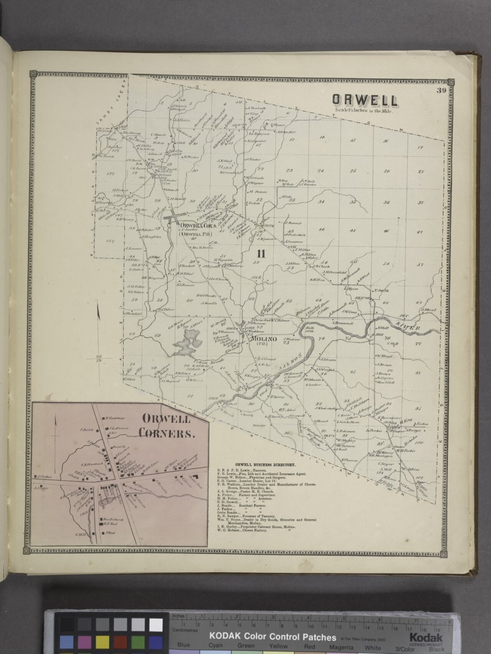 Orwell (Township); Orwell Corners. (Village); Orwell Business Directory