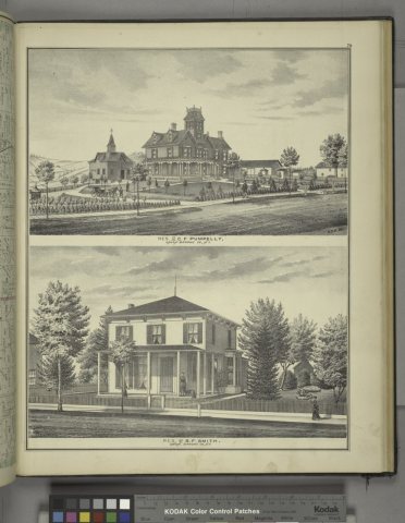 Res. of C.F. Pumpelly, Union, Broome Co., N.Y; Res. of S.F. Smith, Union, Broome Co., N.Y