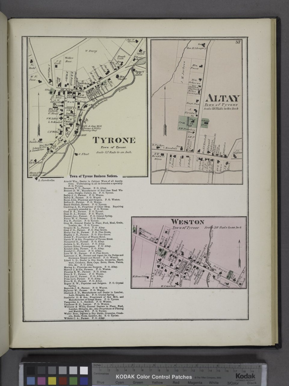 Tyrone (Village); Altay (Village); Town of Tyrone Business Directory.; Weston (Village)