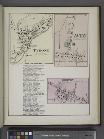 Tyrone (Village); Altay (Village); Town of Tyrone Business Directory.; Weston (Village)