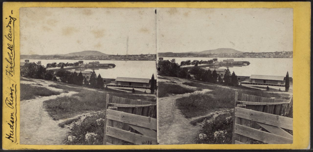 Fishkill Landing, with Newburgh and Snake Hill in the distance