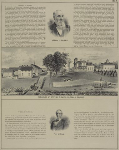 Ashbel R. Sellew; Residence of Stephen R. Smith, Esq., Town of Concord.; Wm. Watkins