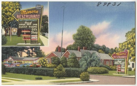 Mimosa, the home of good foods, 311 South Main -- U.S. No. 1