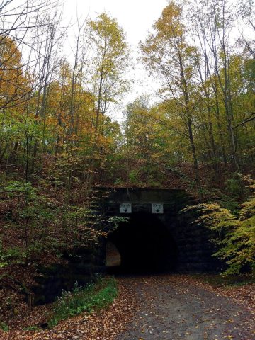 Buffalo, Rochester & Pittsburgh Railroad viaduct over Robinson Road, Town of Eagle, New York, October 2015
