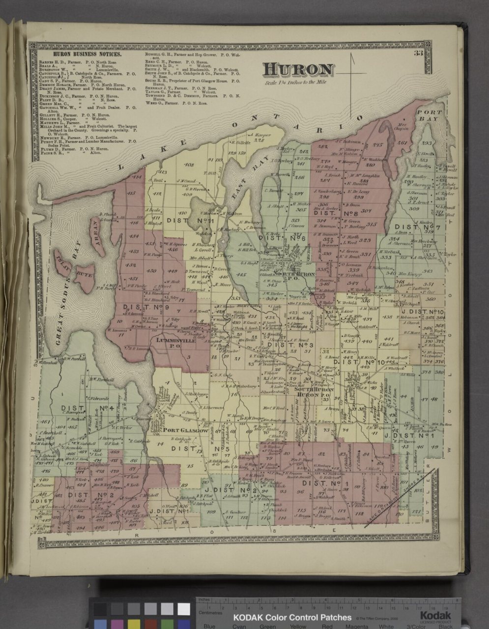 Huron Business Notices.; Huron (Township)