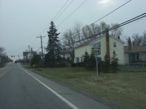 NY 260 south at NY 104