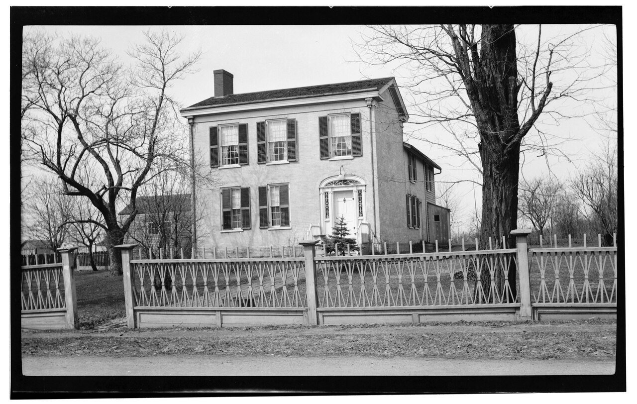 Front Elevation (East). - Simeon B. Jewett House, Lake and Ridge Roads