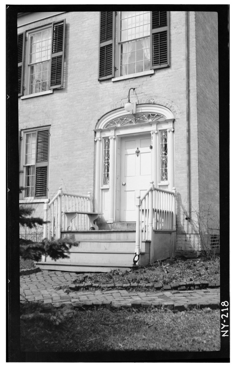 Detail of Entrance (East Elevation). - Simeon B. Jewett House, Lake and Ridge Roads