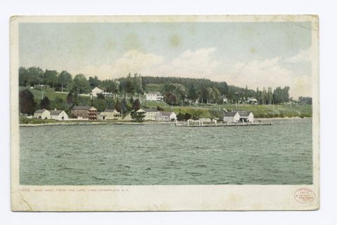 Port Kent from Lake, Lake Champlain, N.Y