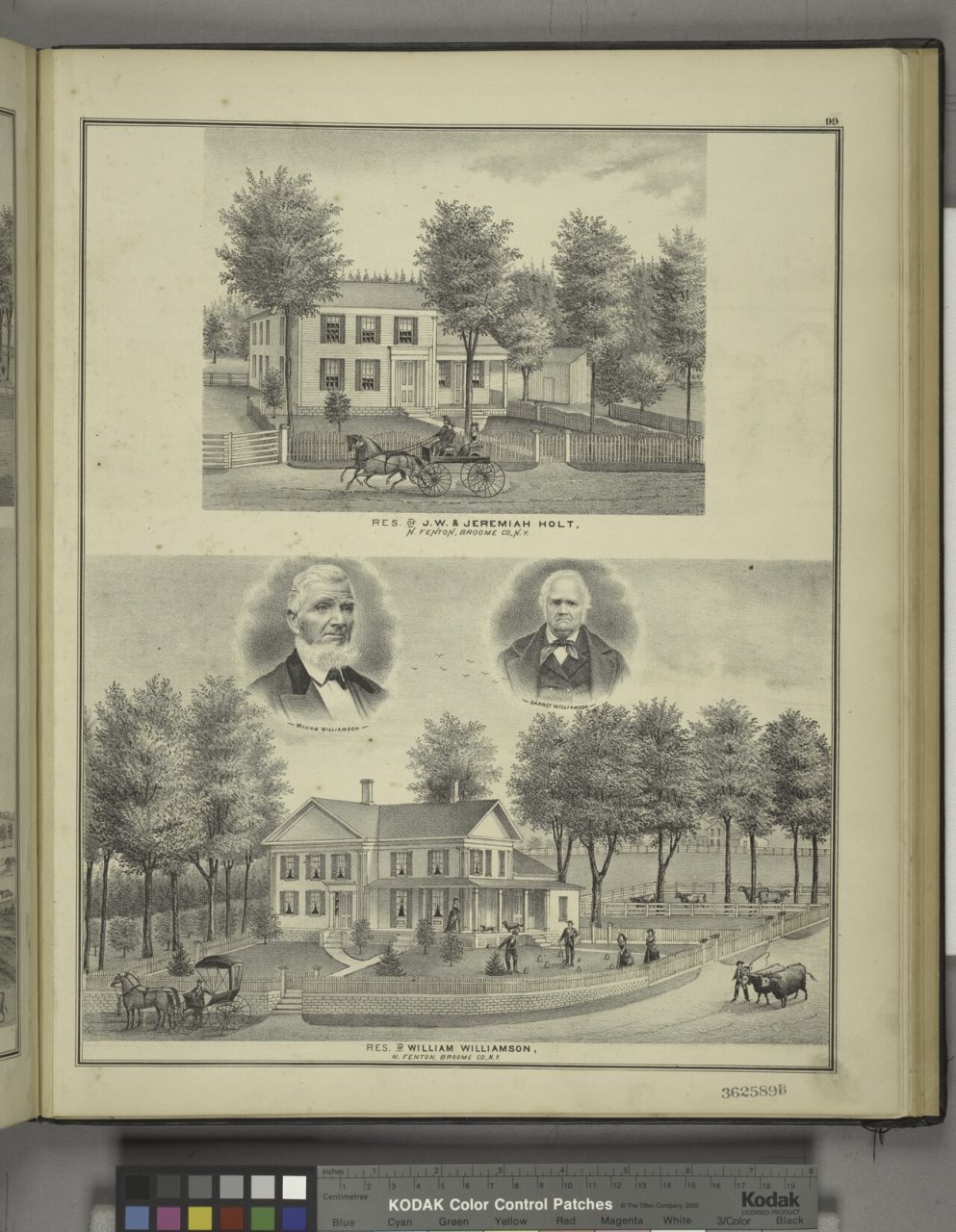 Res. of J.W. and Jeremiah Holt, N.Fenton, Broome Co., N.Y.; William Williamson, Garret Williamson; Res. of William Will…