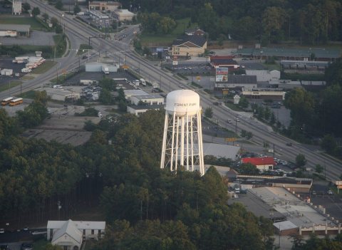 Aerial view of