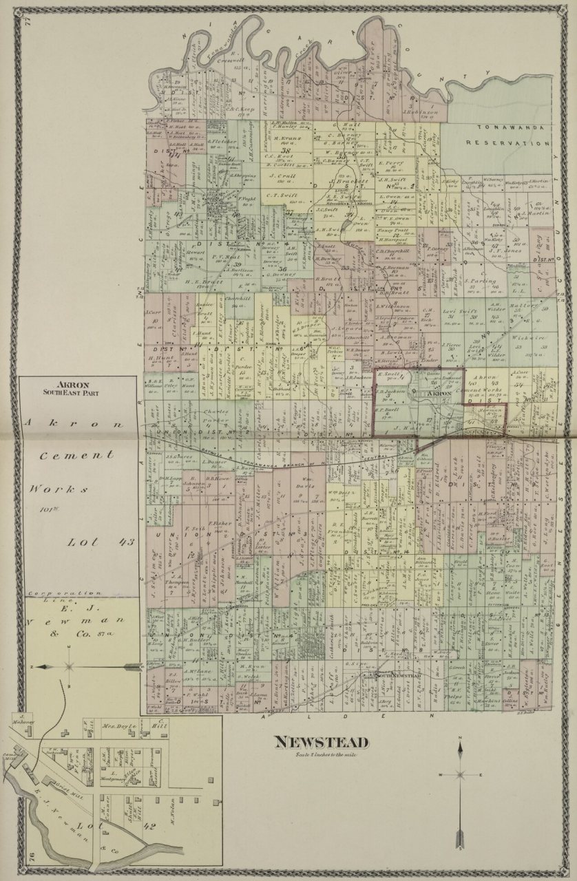 Akron (Village); Newstead (Township)
